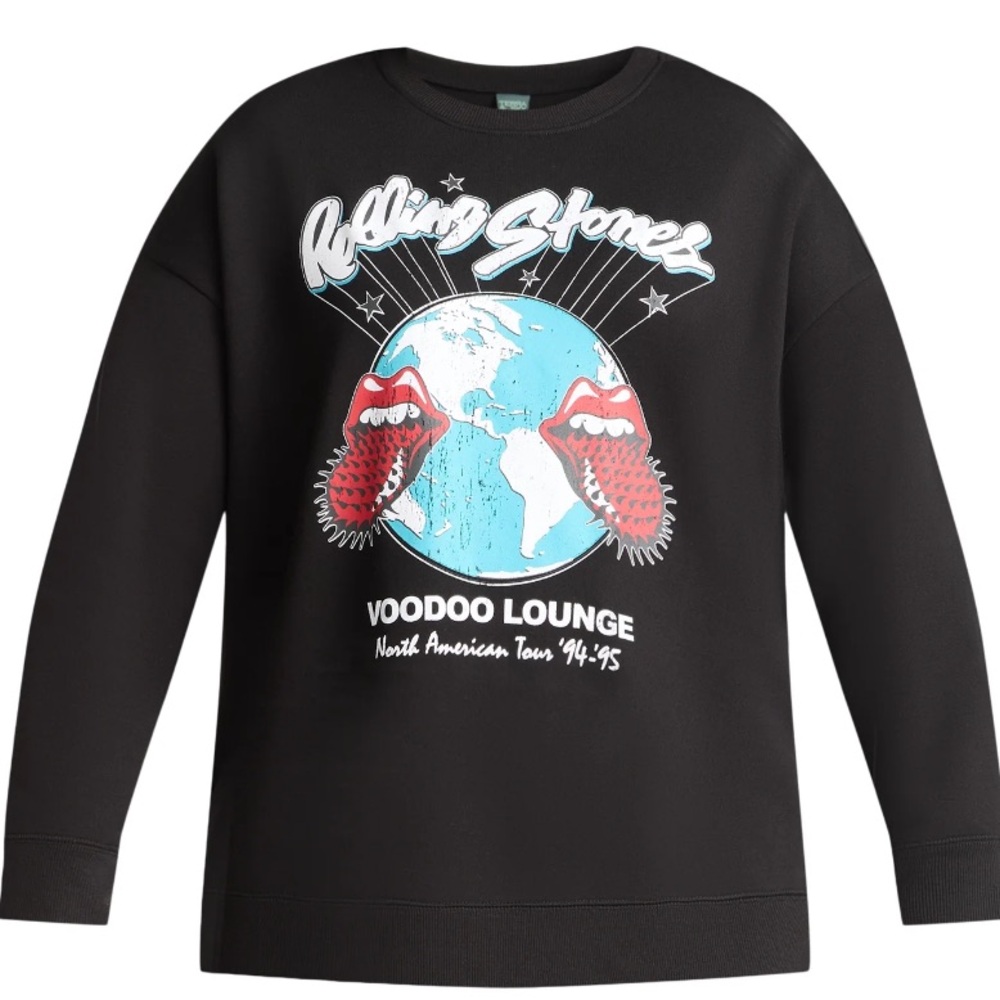 Terra & Sky Women The Rolling Stones Voodoo Lounge Sweatshirt with Long Sleeves